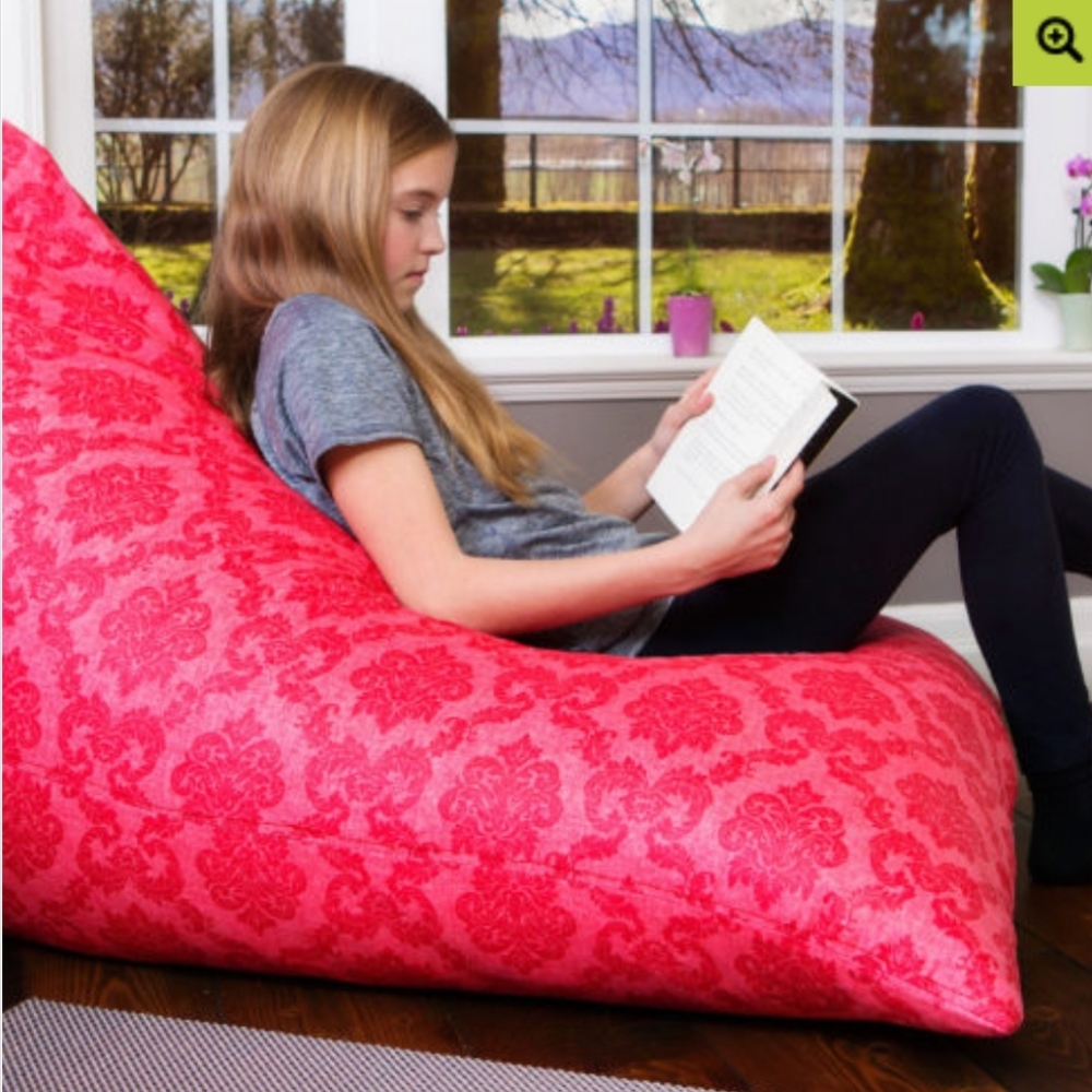 🌲 Pink bean bag chair